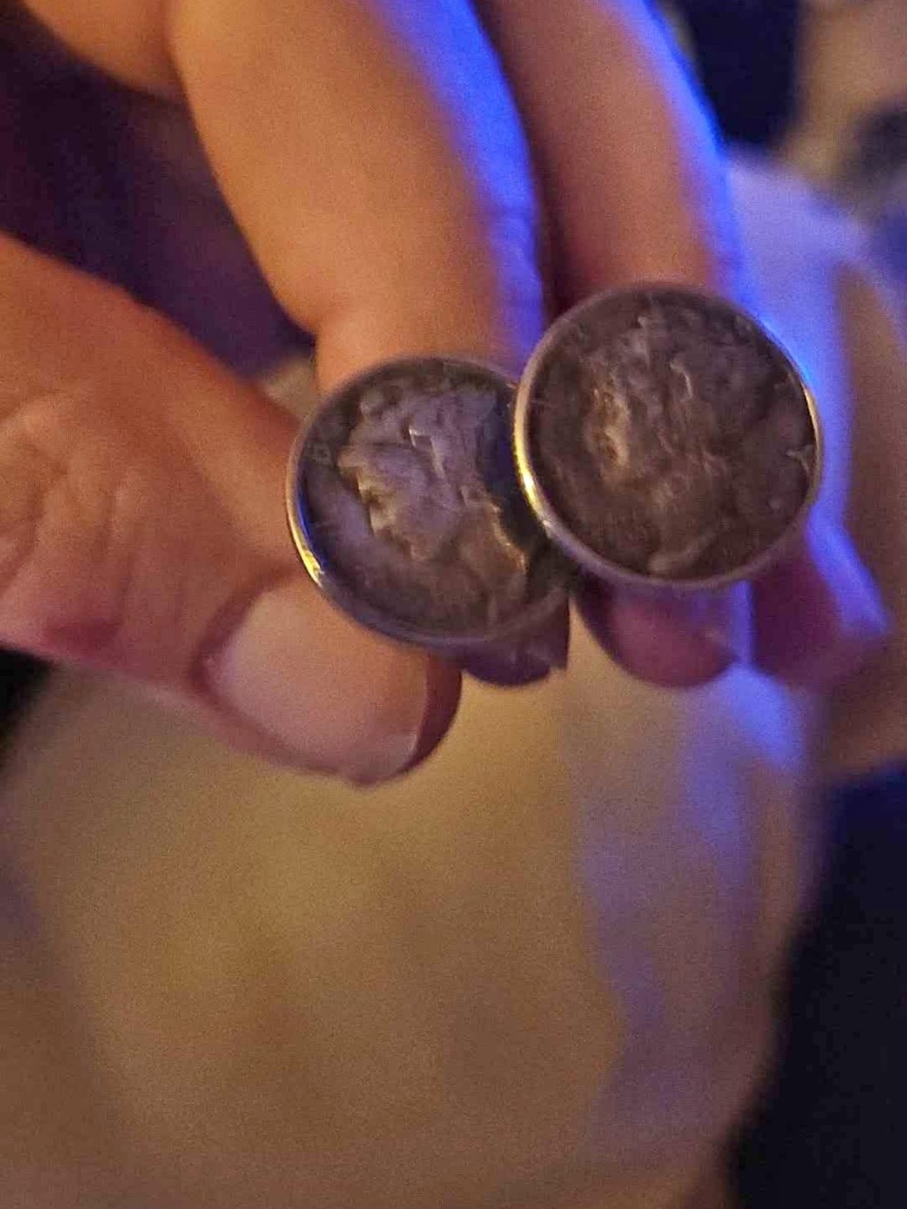 Vintage Sterling Silver Mercury Dime Cufflinks